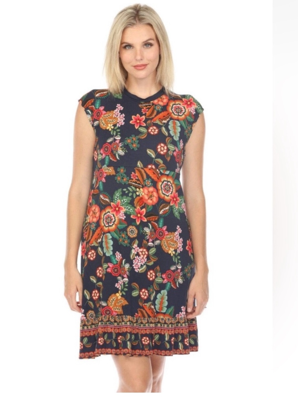 NWT JOHNNY WAS The Janie Clarkwood Favorite Tank Tiered Dress - Picture 3 of 6